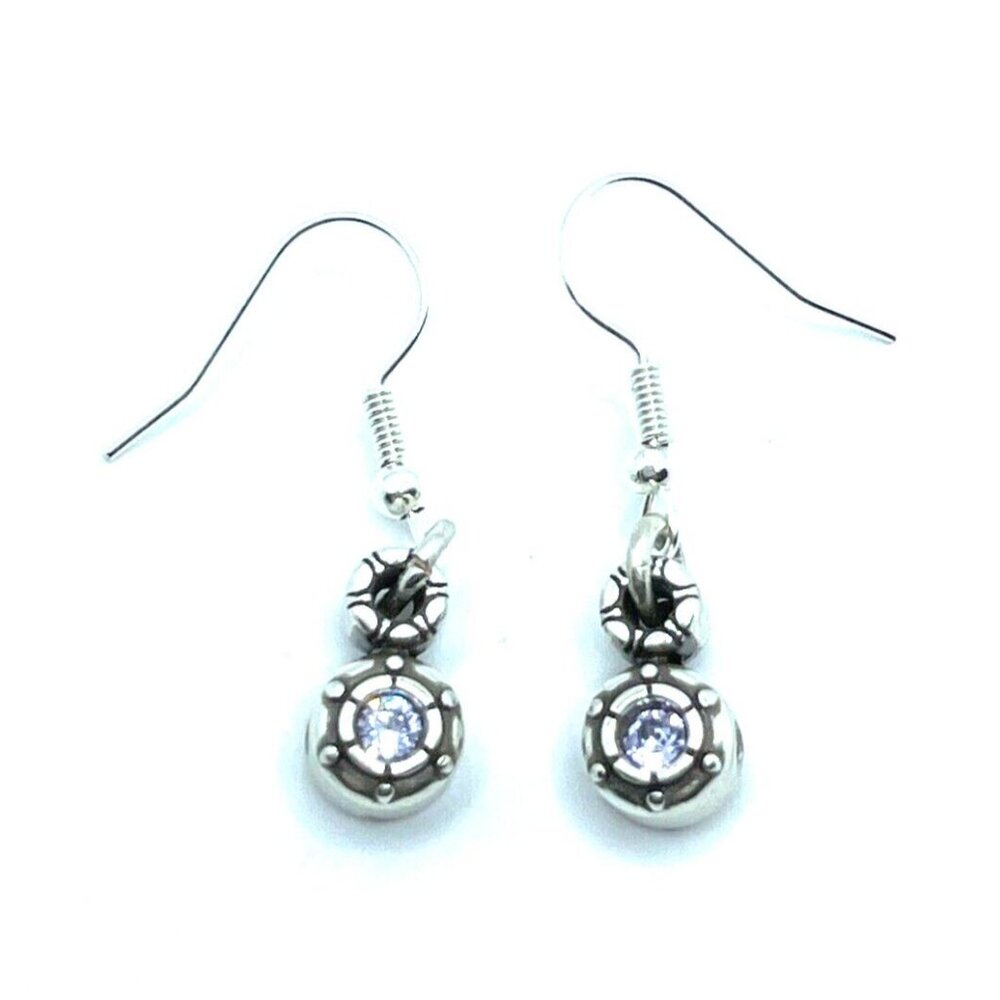 Brighton Halo Burst Light Purple Lilac Cute Crystals Custom Earrings